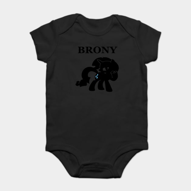 Rarity Brony Baby Bodysuit by MenaceRat